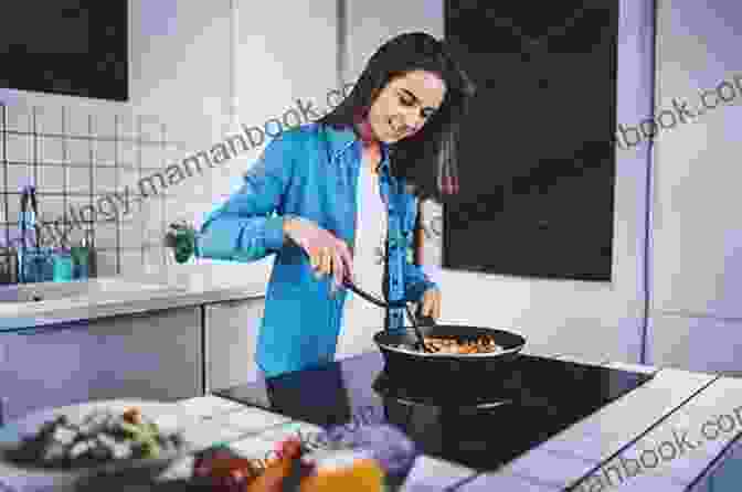 A Photo Of A Woman Cooking In A Kitchen, Smiling And Looking Happy. Speech Therapy And Cooking: Simple Recipes With A Sprinkle Of Therapy: Practise Speech Sounds And Develop Social Interaction Skills Through Cooking Colouring And Other Educational Activities