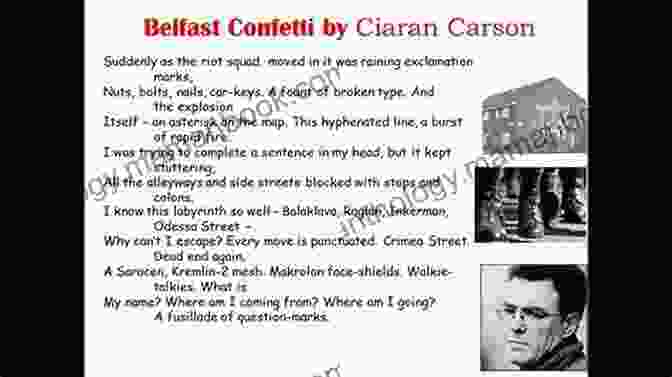 A Photo Of Belfast Confetti By Ciaran Carson Belfast Confetti Ciaran Carson