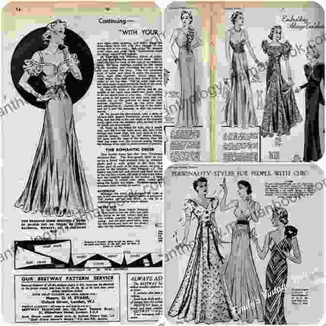 Advertisement For A Haute Couture Gown In A Department Store Catalog, 1930s Dressing Modern Frenchwomen: Marketing Haute Couture 1919 1939