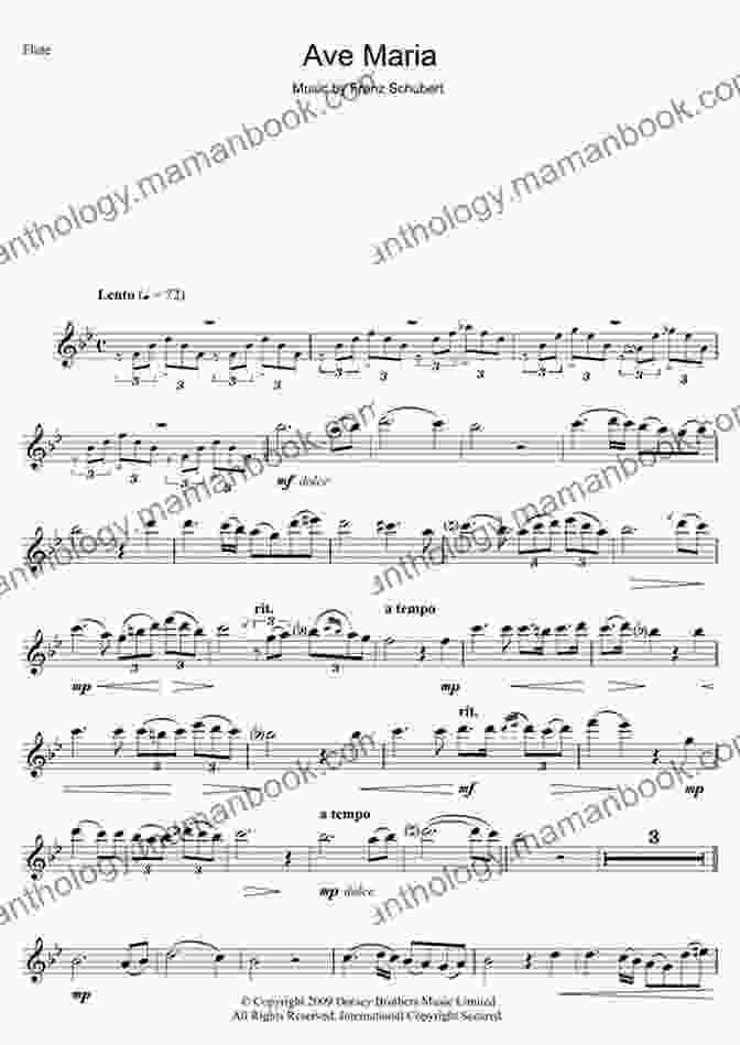 Sheet Music For 'Ave Maria' By Franz Schubert Ave Maria Schubert * Piano Accompaniment ONLY * Medium * Video Tutorial: Popular Romantic Wedding Classical Song For Singers Flutists Clarinetists Trumpeters Trombonists Violinists