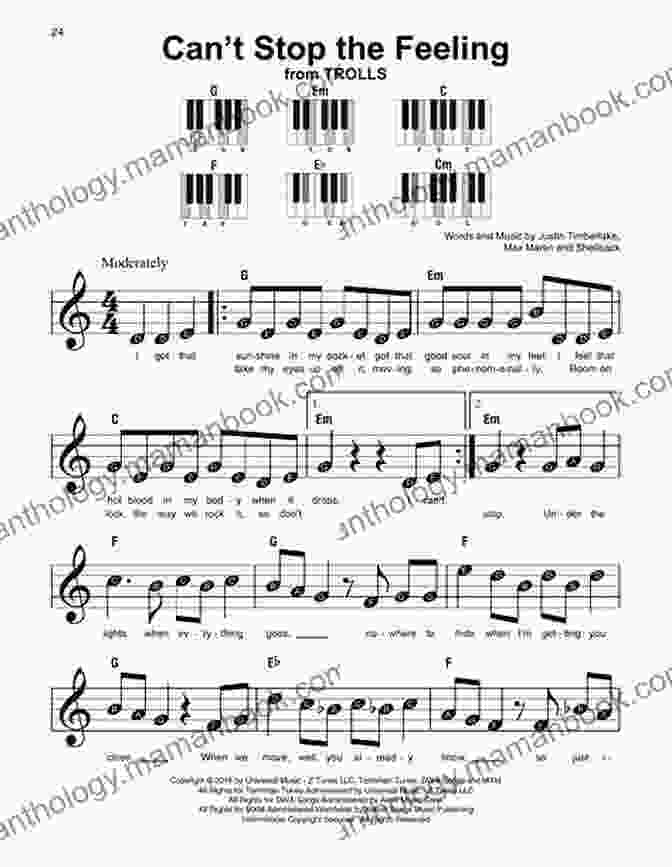 Sheet Music For 'Can't Stop The Feeling!' By Justin Timberlake A Perfect 10 1: 10 Piano Solos In 10 Styles For Elementary To Late Elementary Pianists (Piano)