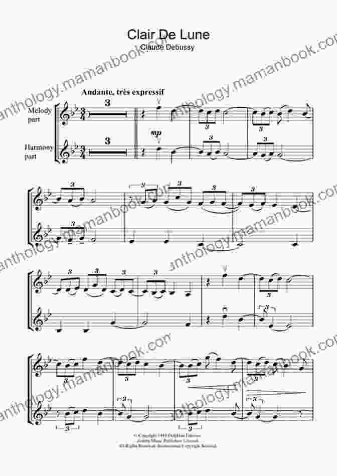 Sheet Music For 'Clair De Lune' By Claude Debussy A Perfect 10 1: 10 Piano Solos In 10 Styles For Elementary To Late Elementary Pianists (Piano)