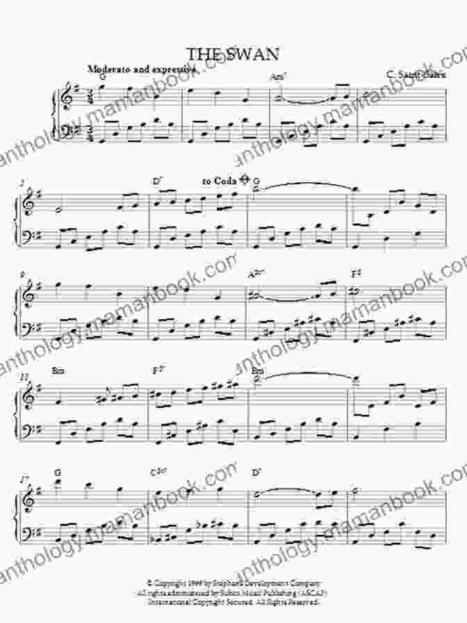Sheet Music For 'The Swan' By Camille Saint Saëns Ave Maria Schubert * Piano Accompaniment ONLY * Medium * Video Tutorial: Popular Romantic Wedding Classical Song For Singers Flutists Clarinetists Trumpeters Trombonists Violinists