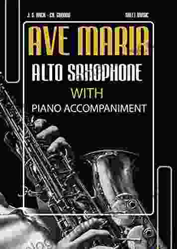 Ave Maria Bach Gounod Alto Saxophone Solo With Piano Accompaniment (C/A Major): Intermediate Sax Sheet Music * Audio Online * Popular Classical Wedding Song For Saxophonists * BIG Notes