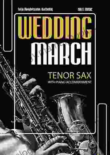 Wedding March Mendelssohn Tenor SAX With Piano/Organ Accompaniment (C/D Major): Easy Intermediate Saxophone Sheet Music * Audio Online * Popular Classical Song * BIG Notes